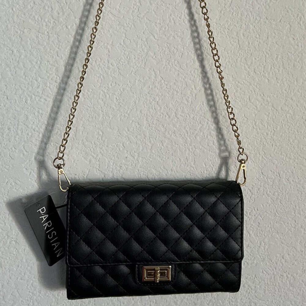 Parisian Small Crossbody Bag Purse in Black color - BNWT